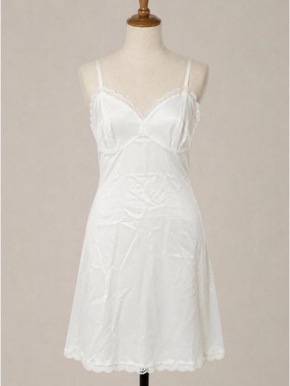 Vintage Gotham Artemis White Nylon Full Slip — 36